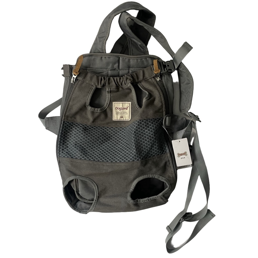 Doglemi Grey Pet Carrier Backpack One Size